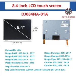 For 14-17 Jeep Grand Cherokee 8.4 Uconnect LCD MONITOR Touch-Screen Navigation - Picture 1 of 9