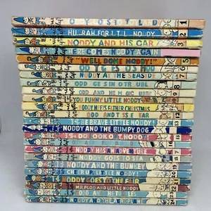 Noddy Books 1949-1963 Vintage Original Complete Set Early Editions Enid Blyton - Picture 1 of 13