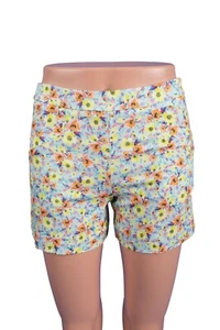 Zara Girls Shorts Sz 11-12 Multi-Color Floral Flowers Elastic back 1275/776 NWT - Picture 1 of 7