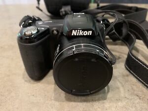 Nikon COOLPIX L110 12.1MP HD 15x Digital Camera w/ Strap Tested