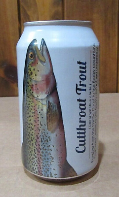 2016 BUSCH LIGHT Cutthroat Trout Fish 12oz Beer Can Bottom Open - EMPTY • 4.95$