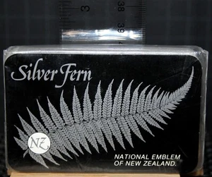 "SILVER FERN NATIONAL EMBLEM OF NZ" PLAYING CARDS Vintage 1990's NEW SEALED DECK - Picture 1 of 5
