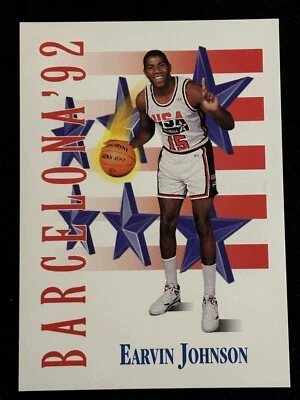 1991-92 Skybox Earvin Magic Johnson #533 Team USA Basketball Pack Fresh - Image 1 of 2