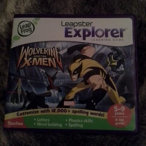 LEAP FROG LEAPSTER LEAP PAD EXPLORER GAME WOLVERINE & THE X-MEN AGES 5-9  CASE - Picture 1 of 3