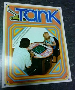 Kee Games TANK Cocktail Table Game flyer- good original - Picture 1 of 2