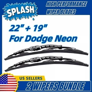 Paquete de 2 escobillas limpiaparabrisas estándar - aptas para Dodge Neon 2000-2005 - 30221/30190 - Imagen 1 de 11