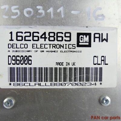 Centralina motore Opel Corsa B 1.4L, 16264869, AW Delco D96006 CLAL - Immagine 1 di 4