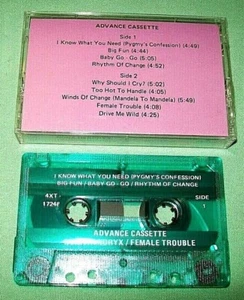 Nona Hendryx PROMO GREEN CASSETTE Female Trouble - Picture 1 of 1