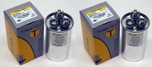 2 PACK Titan Pro TRCFD305 HVAC Round Dual Motor Run Capacitor 30/5 MFD/UF440/370 - Picture 1 of 1