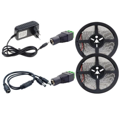 LED Light Bar SMD 2835 5m/10m 15m Waterproof 60leds/m+2A/3A/5A Adapter Set - Image 1 of 4