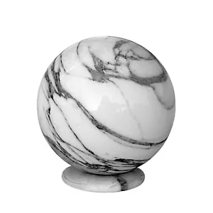 Sfera in Marmo Bianco Carrara Poggiasfera Scultura da Tavolo Home Decor Ø 10cm - Photo 1 sur 4