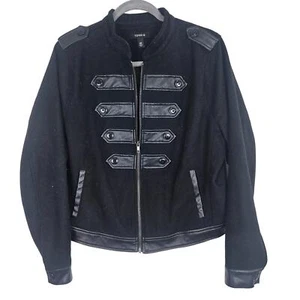 Torrid Jacket Military Jacket Women 00 Black Wool Jacket Women Cropped Jacket - Picture 1 of 9