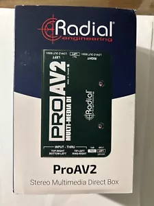 Radial Engineering ProAV2 Stereo Direct Box (74) - Bild 1 von 4