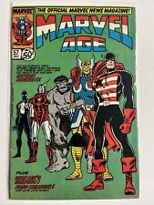 Marvel Age 57 1st US Agent Costume predates Captain America 337 Spiderman Hulk