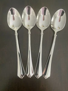 4 GENUINE ONEIDA JUILLIARD TEASPOONS 18/10 STAINLESS  FREE SHIPPING US ONLY - Picture 1 of 4