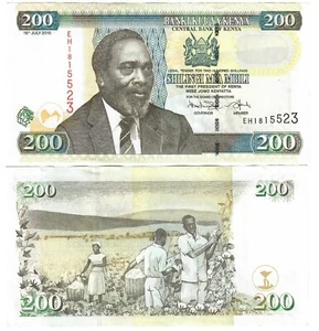 Kenya 200 Shillings 2010 aUNC - Picture 1 of 1