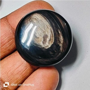 Piedra preciosa suelta cabujón obsidiana de cobre natural 37 quilates ME-10983 - Imagen 1 de 4
