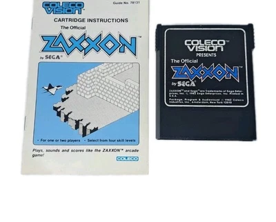 Zaxxon With Manual Colecovision Game Coleco - Tested Works  - Image 1 of 4