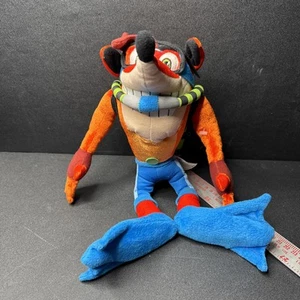 2005 Crash Bandicoot Taucher Plüsch komplett misst tatsächlich 13 Zoll - Bild 1 von 9