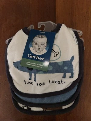Baberos Gerber bebé niño, paquete de 3, talla única Foto 1 de 3