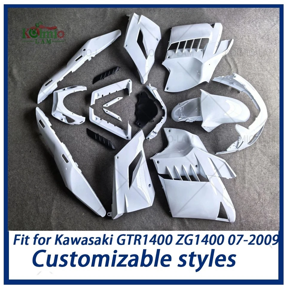 Комплект обтекателя кузова подходит для Kawasaki Concours 14 GTR1400 ZG1400 2007-2009  - Изображение 1 из 1