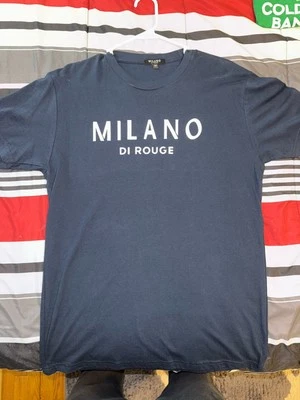 Camiseta para hombre Milano Di Rouge azul marino talla M Foto 1 de 2