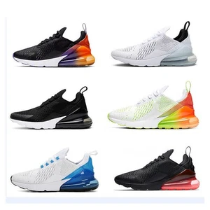 UK Men Women's black 270 Running Shoes Light Sport Trainer Sneakers Trainers new - Picture 1 of 41