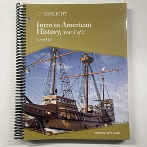 Sonlight HBL Level D Instructor’s Guide 4-Day Intro To American History Year 1 - Picture 1 of 3