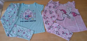 The Children's Place Girl's Unicorn & Llama 4-Piece Pajama Set/NWT/Size L 10/12 - Picture 1 of 12