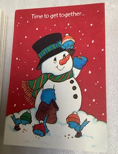 De colección muñeco de nieve 24 sin usar American Greetings Christmas Holiday Invitations - Imagen 1 de 4