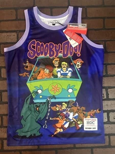 SCOOBY DOO & Mystery Machine Headgear Classics Basketball Jersey~Never Worn~L XL - Picture 1 of 7