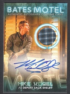 BATES MOTEL Breygent 3.5X5 MAIL IN AUTOGRAPH COSTUME CARD #MV MIKE VOGEL (21/50) - Picture 1 of 3