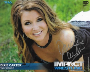 *DIXIE CARTER*SIGNED*AUTOGRAPHED*PROMO*PHOTO*TNA*IMPACT WRESTLING*8 X 10*COA* - Picture 1 of 2