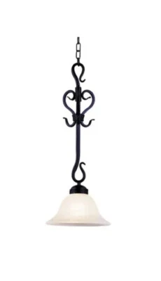 Mini colgante ELK LIGHTING 251-BK Buckingham 1 luz en negro mate Foto 1 de 4
