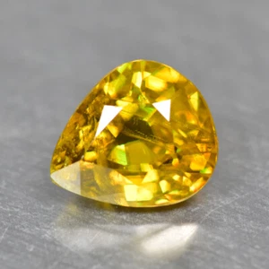 1.40Ct Pear_Great look Sparkles Natural Multi Color Titanite Sphene - Picture 1 of 1