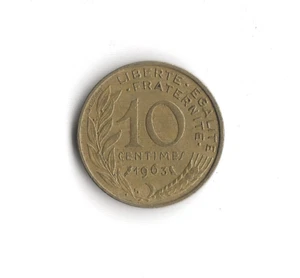 1963 France - 10 Centimes - 229 - Copper Aluminum Nickel - 3g - Picture 1 of 2