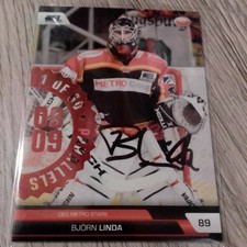 LED Playercard 1/60 Parallels 2008/09 Signed Björn Linda DEG Metro Stars