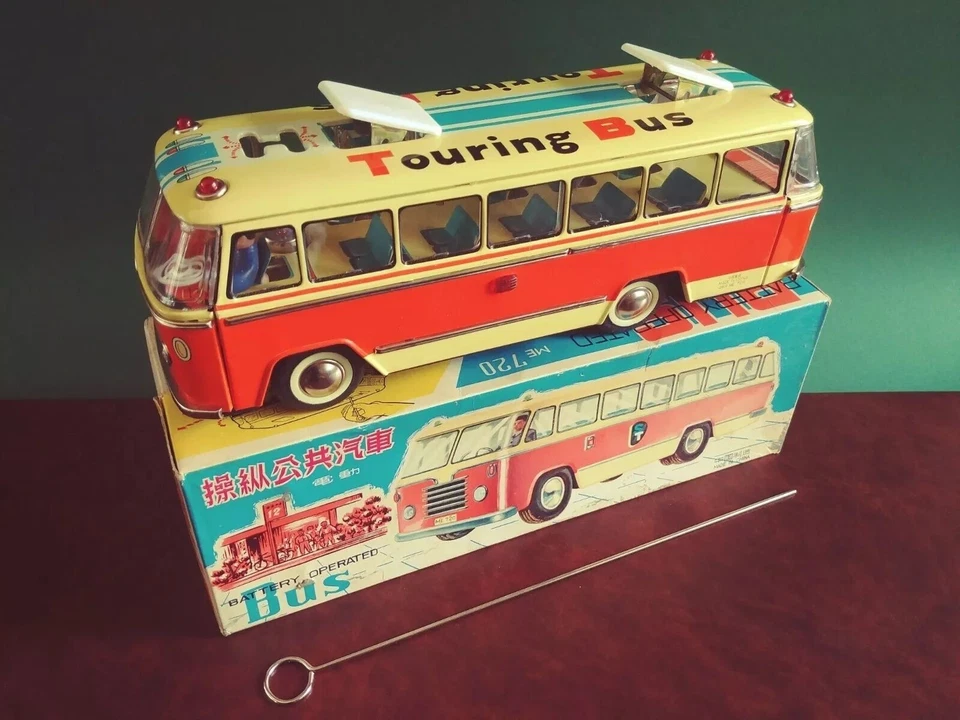 Red China ME 720 Touring Bus Blechspielzeug Tin Toy mit OVP - Bild 1 von 1