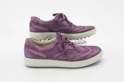 Zapato de golf Ecco para mujer Biom Hybrid II talla 8W 39 EUR punta de ala púrpura usado qp Foto 1 de 4