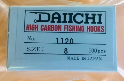 1120 DAIICHI WIDE-GAPE SCUD HOOKS 100PK-ASSORTED SIZES - Image 1 of 4