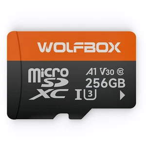 Karta WOLFBOX 256G do wszystkich produktów z kamerą samochodową WOLFBOX I05 / I07 / G840S / G850 / G900 / G840H - Zdjęcie 1 z 5