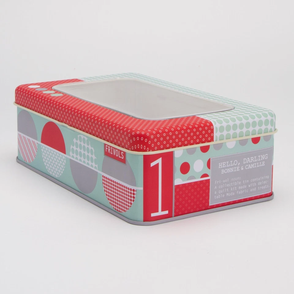 Moda Frivols Quilt 1 Hello Darling Bonnie & Camille Kindred 42x42 in Tin