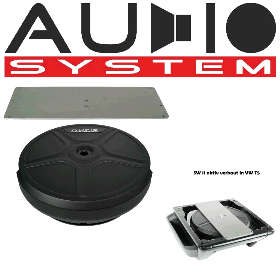 Audio System SW 11 PASSIVE UNI  Subwoofer für VW T5 T6 T6.1 Untersitz - Bild 1 von 4