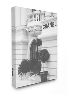 Stupell Industries Black and White High Fashion Store Front Canvas Wall Art, ... - Picture 1 of 5