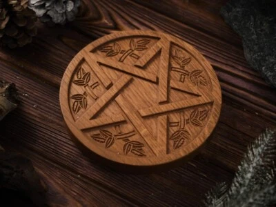 Tablero, decoración de altar pagano, tablero de brujería, soporte de altar, t... - Imagen 1 de 4