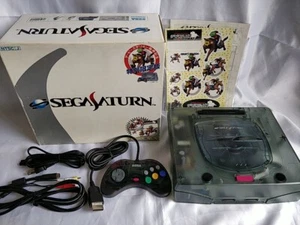 SEGA Saturn SS Limited Derby Stallion Blue Skeleton Console HST-3220 Boxed-c0701 - Picture 1 of 12