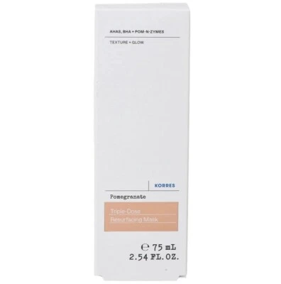 KORRES Pomegranate Exfoliating Mask with AHAS, BHA + POM Enzymes 75ml/2.54fl.oz - Image 1 of 2