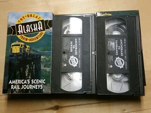 Double VHS Tape Set Great Alaska Train Adventure Railroad Vtg 1996 Driftwood - Bild 1 von 3