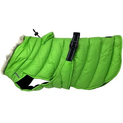 Lime Green Alpine Extreme Weather Puffer Dog Coat - Sizes  XS-5XL - Image 1 of 2