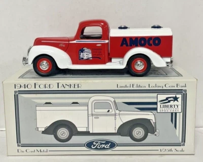 1940 Ford Tanker Truck Liberty Classics Diecast Bank 1:25 Limited Vintage - Image 1 of 4